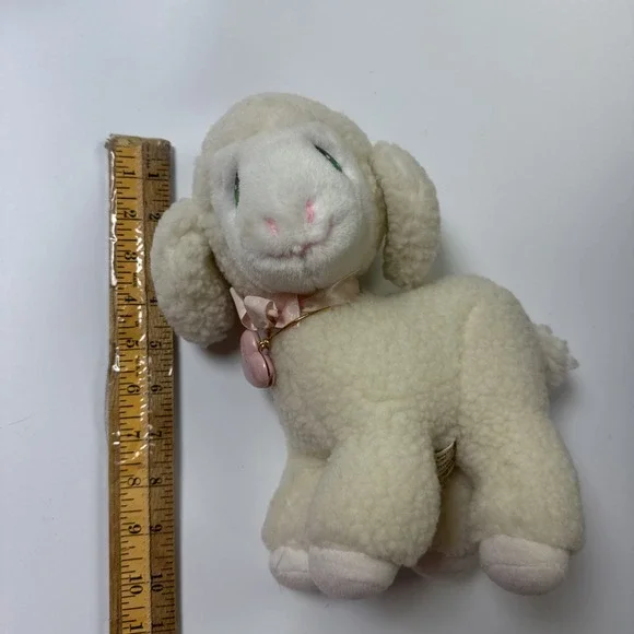 1985 Applause Precious Moments 10" LEVI THE LAMB Wooly Plush Wallace Berrie - Picture 9 of 10